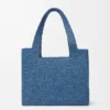 Loewe Font Tote in Raffia, mittelgroß Loewe Font Tote in Raffia, mittelgroß