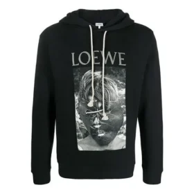 Loewe Herrenmaske mit Aufdruck, schwarz, H6109730Pc-1100