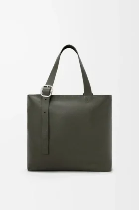 „Loop Zipped Tote“ aus geschmeidigem genarbtem Kalbsleder „Loop Zipped Tote“ aus geschmeidigem genarbtem Kalbsleder
