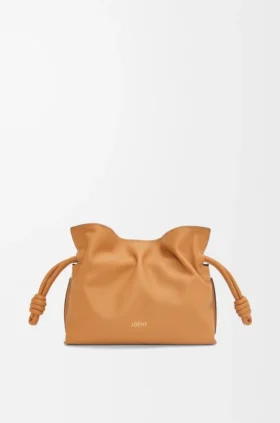 Mini-Flamenco-Clutch aus Nappa-Kalbsleder