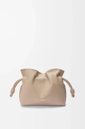 Mini-Flamenco-Clutch aus Nappa-Kalbsleder