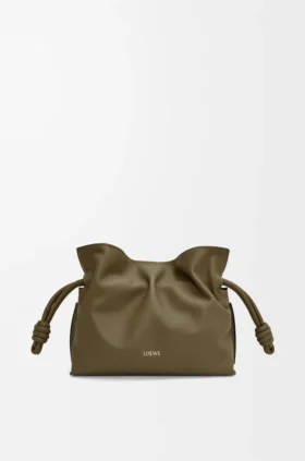 Mini-Flamenco-Clutch aus Nappa-Kalbsleder