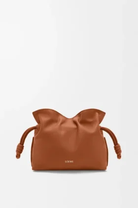 Mini-Flamenco-Clutch aus Nappa-Kalbsleder