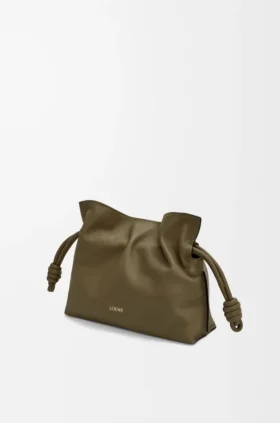 Mini-Flamenco-Clutch aus Nappa-Kalbsleder