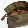 Mini-Flamenco-Clutch aus Nappa-Kalbsleder Mini-Flamenco-Clutch aus Nappa-Kalbsleder