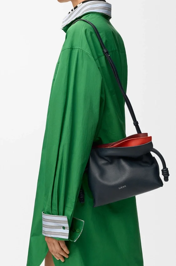 Mini-Flamenco-Clutch mit Lagenoptik aus Nappa-Kalbsleder Mini-Flamenco-Clutch mit Lagenoptik aus Nappa-Kalbsleder