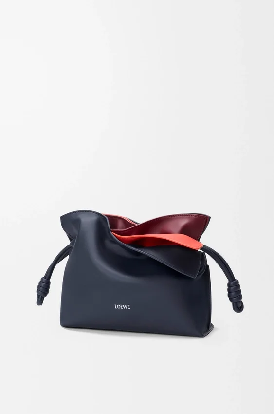 Mini-Flamenco-Clutch mit Lagenoptik aus Nappa-Kalbsleder Mini-Flamenco-Clutch mit Lagenoptik aus Nappa-Kalbsleder