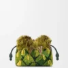 Mini-Flamenco-Clutch mit Perlenverzierung