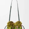 Mini-Flamenco-Clutch mit Perlenverzierung