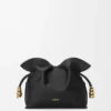 Mini-Flamenco-Clutch mit Spiralverzierung aus Nappa-Kalbsleder Mini-Flamenco-Clutch mit Spiralverzierung aus Nappa-Kalbsleder
