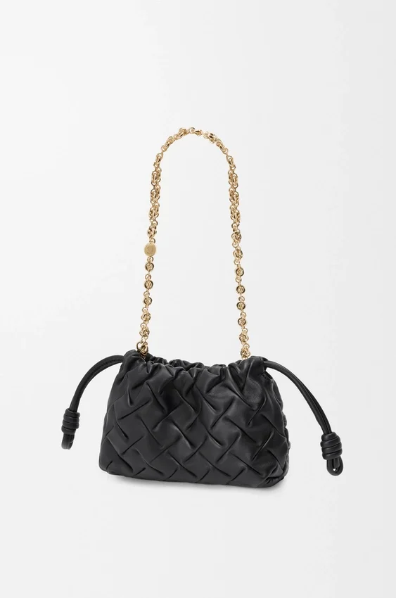 Mini-Flamenco Purse aus geknittertem Nappa-Kalbsleder Mini-Flamenco Purse aus geknittertem Nappa-Kalbsleder
