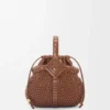 Mini-Korb-Tasche „Diamond Round“ aus Kalbsleder Mini-Korb-Tasche „Diamond Round“ aus Kalbsleder