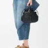 Mini-Korb-Tasche „Diamond Round“ aus Kalbsleder Mini-Korb-Tasche „Diamond Round“ aus Kalbsleder