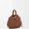 Mini-Korb-Tasche „Diamond Round“ aus Kalbsleder Mini-Korb-Tasche „Diamond Round“ aus Kalbsleder