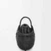 Mini-Korb-Tasche „Diamond Round“ aus Kalbsleder Mini-Korb-Tasche „Diamond Round“ aus Kalbsleder