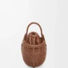 Mini-Korb-Tasche „Diamond Round“ aus Kalbsleder Mini-Korb-Tasche „Diamond Round“ aus Kalbsleder