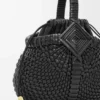 Mini-Korb-Tasche „Diamond Round“ aus Kalbsleder Mini-Korb-Tasche „Diamond Round“ aus Kalbsleder