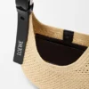 Mini-Punch-Hole-Hobo aus Raffia und Kalbsleder Mini-Punch-Hole-Hobo aus Raffia und Kalbsleder