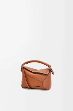 Mini Puzzle Edge-Tasche aus klassischem Kalbsleder