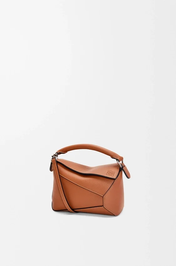 Mini Puzzle Edge-Tasche aus klassischem Kalbsleder Mini Puzzle Edge-Tasche aus klassischem Kalbsleder