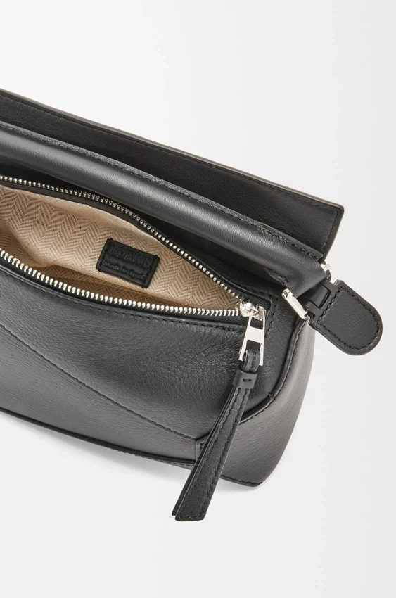 Mini Puzzle Edge-Tasche aus klassischem Kalbsleder Mini Puzzle Edge-Tasche aus klassischem Kalbsleder