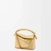 Mini Puzzle Edge-Tasche aus laminiertem Lammleder Mini Puzzle Edge-Tasche aus laminiertem Lammleder