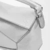 Mini Puzzle Edge-Tasche aus laminiertem Lammleder Mini Puzzle Edge-Tasche aus laminiertem Lammleder