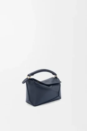 Mini Puzzle Edge Tasche aus weichem, genarbtem Kalbsleder
