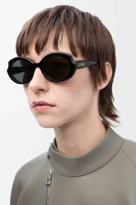 Mini-Sonnenbrille in ovaler, schmaler Form