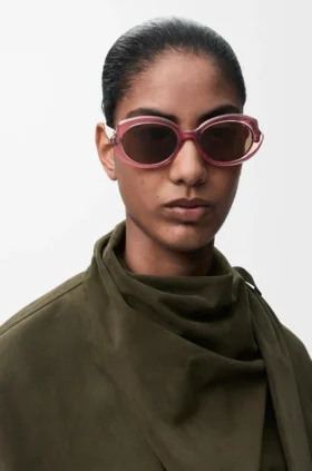 Mini-Sonnenbrille in ovaler, schmaler Form