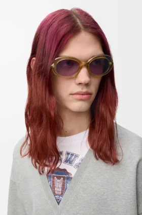 Mini-Sonnenbrille in ovaler, schmaler Form