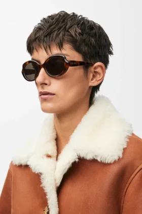 Mini-Sonnenbrille in ovaler, schmaler Form