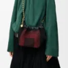Mini-Squeeze-Tasche aus perlenverziertem Leder Mini-Squeeze-Tasche aus perlenverziertem Leder