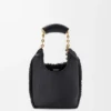 Mini-Squeeze-Tasche aus perlenverziertem Leder Mini-Squeeze-Tasche aus perlenverziertem Leder