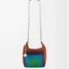 Mini-Squeeze-Tasche aus perlenverziertem Leder Mini-Squeeze-Tasche aus perlenverziertem Leder