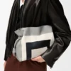 Mittlere Flamenco-Clutch aus Nappa-Kalbsleder Mittlere Flamenco-Clutch aus Nappa-Kalbsleder