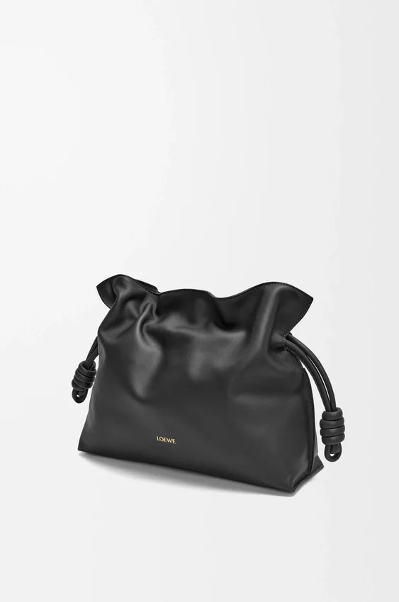 Mittlere Flamenco-Clutch aus Nappa-Kalbsleder Mittlere Flamenco-Clutch aus Nappa-Kalbsleder