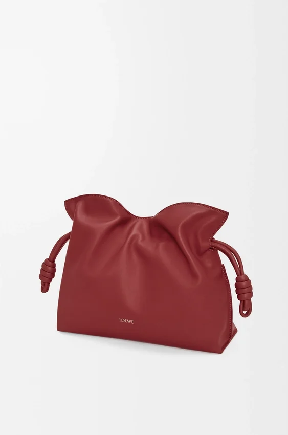 Mittlere Flamenco-Clutch aus Nappa-Kalbsleder Mittlere Flamenco-Clutch aus Nappa-Kalbsleder