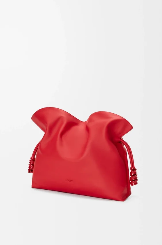 Mittlere „Flamenco“-Clutch aus Nappa-Kalbsleder Mittlere „Flamenco“-Clutch aus Nappa-Kalbsleder