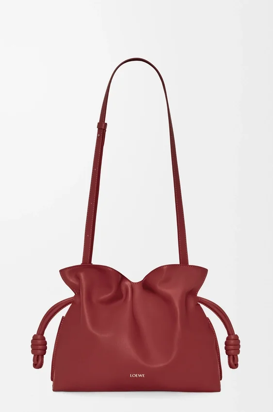 Mittlere Flamenco-Clutch aus Nappa-Kalbsleder Mittlere Flamenco-Clutch aus Nappa-Kalbsleder