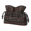 Mittlere Flamenco-Clutch „Schwarz-Braun“ a411Fc1Xdn-1103 Mittlere Flamenco-Clutch „Schwarz-Braun“ a411Fc1Xdn-1103