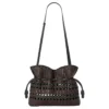Mittlere Flamenco-Clutch „Schwarz-Braun“ a411Fc1Xdn-1103 Mittlere Flamenco-Clutch „Schwarz-Braun“ a411Fc1Xdn-1103