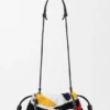 Mittlere Flamenco Purse aus besticktem Nappa Mittlere Flamenco Purse aus besticktem Nappa