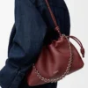 Mittlere Flamenco Purse aus feingranuliertem Kalbsleder Mittlere Flamenco Purse aus feingranuliertem Kalbsleder