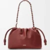 Mittlere Flamenco Purse aus feingranuliertem Kalbsleder Mittlere Flamenco Purse aus feingranuliertem Kalbsleder