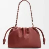 Mittlere Flamenco Purse aus feingranuliertem Kalbsleder Mittlere Flamenco Purse aus feingranuliertem Kalbsleder