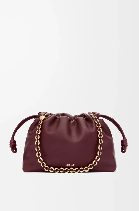 Mittlere Flamenco Purse aus weichem Nappa-Lammleder Mittlere Flamenco Purse aus weichem Nappa-Lammleder