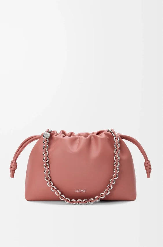 Mittlere Flamenco Purse aus weichem Nappa-Lammleder Mittlere Flamenco Purse aus weichem Nappa-Lammleder