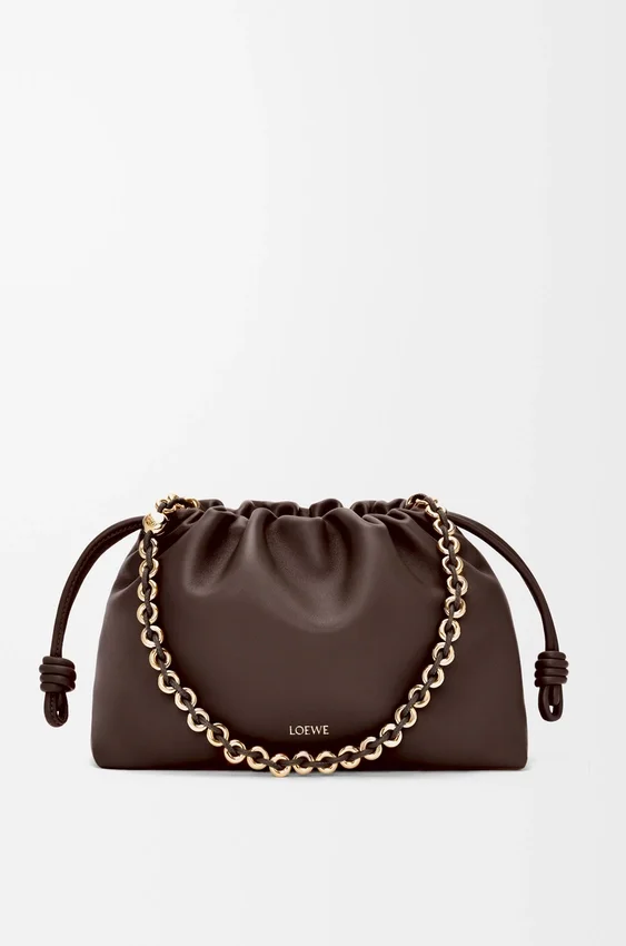 Mittlere Flamenco Purse aus weichem Nappa-Lammleder Mittlere Flamenco Purse aus weichem Nappa-Lammleder
