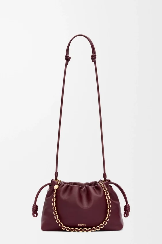Mittlere Flamenco Purse aus weichem Nappa-Lammleder Mittlere Flamenco Purse aus weichem Nappa-Lammleder